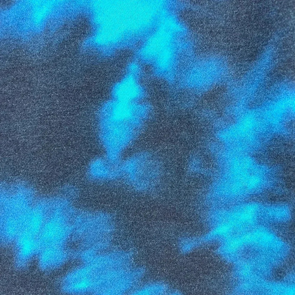 Champion Hoodie Blue & Black Tie-Dyed Pullover Hoodie Size M - Picture 4 of 7